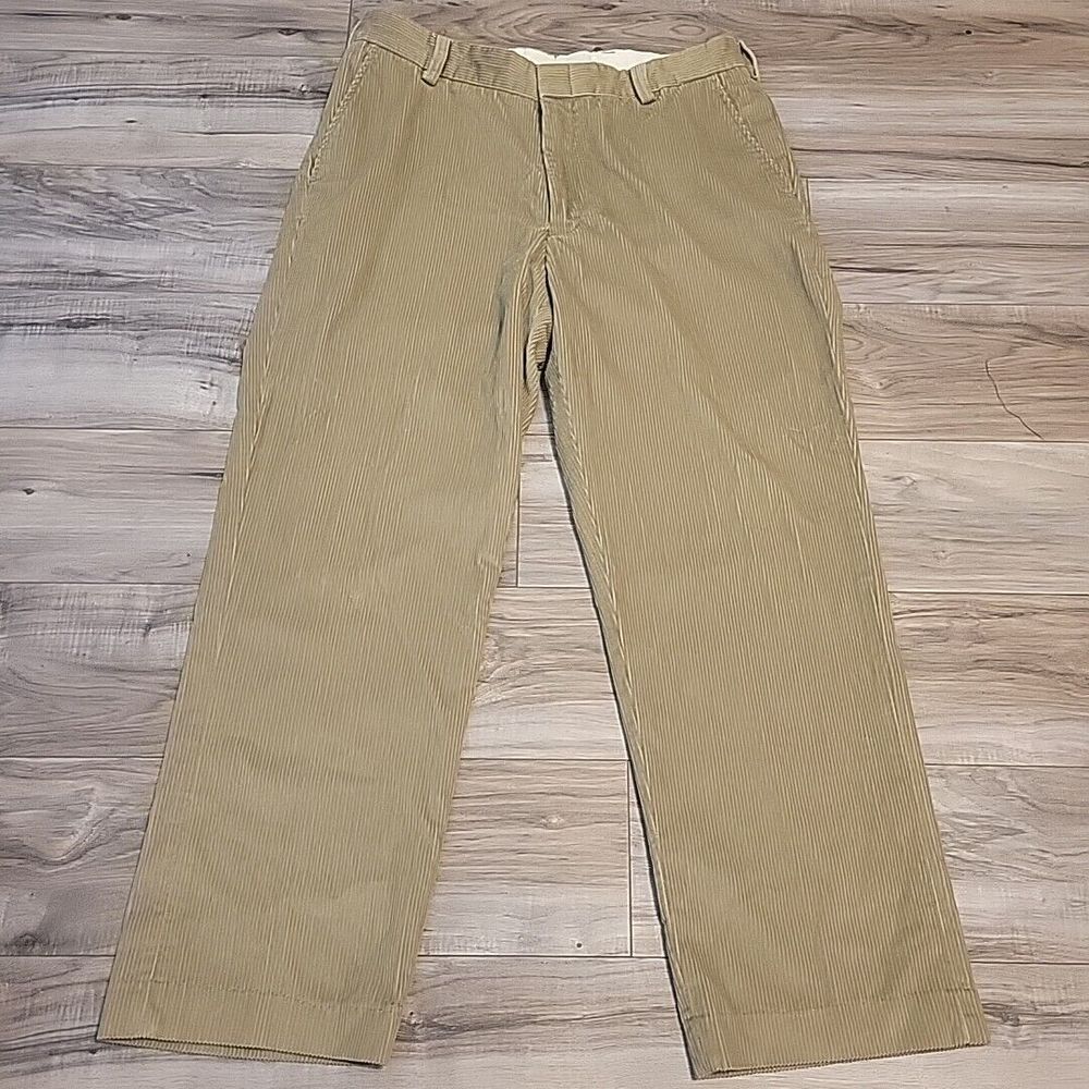 Orvis Corduroy Pants‎ Mens 36 Beige Chino Straight Leg Trousers